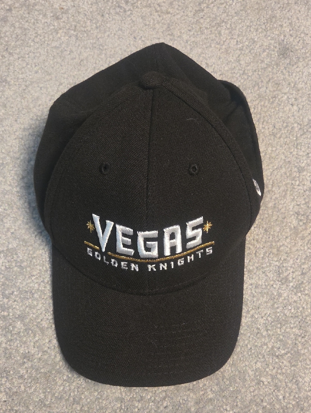 New Era Black Vegas Golden Knights Embroidered Cap